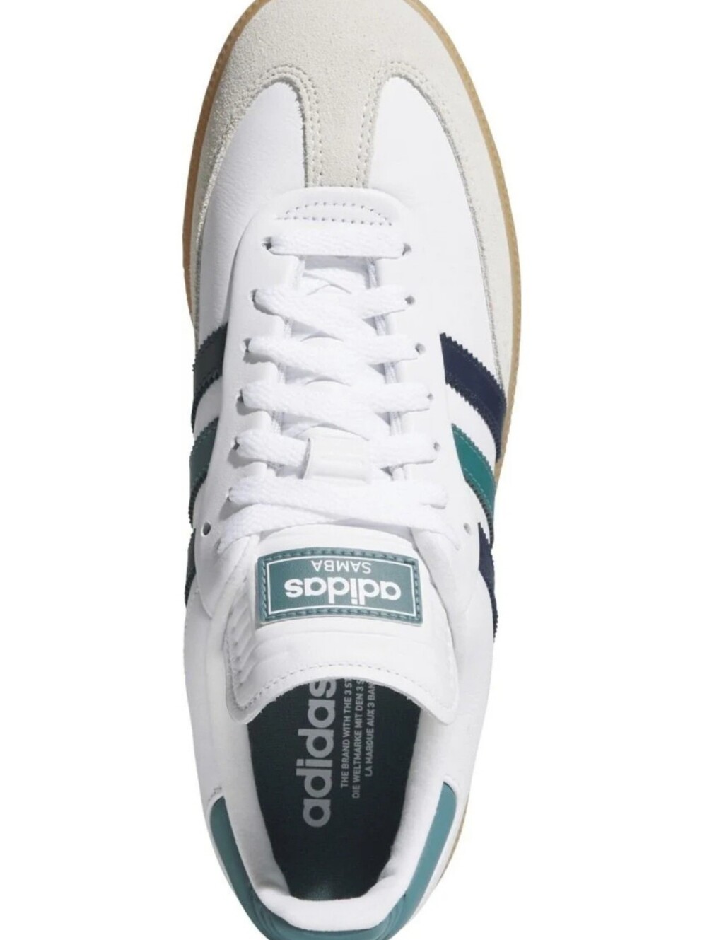 NWT adidas Samba Spikeless Golf Shoes - Cloud White/Night Indigo/Preloved Teal